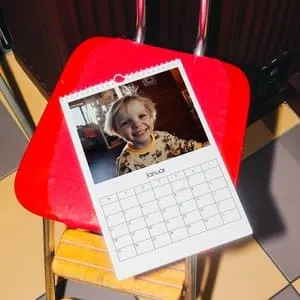 Veggkalender | A4 | Enkel hvit