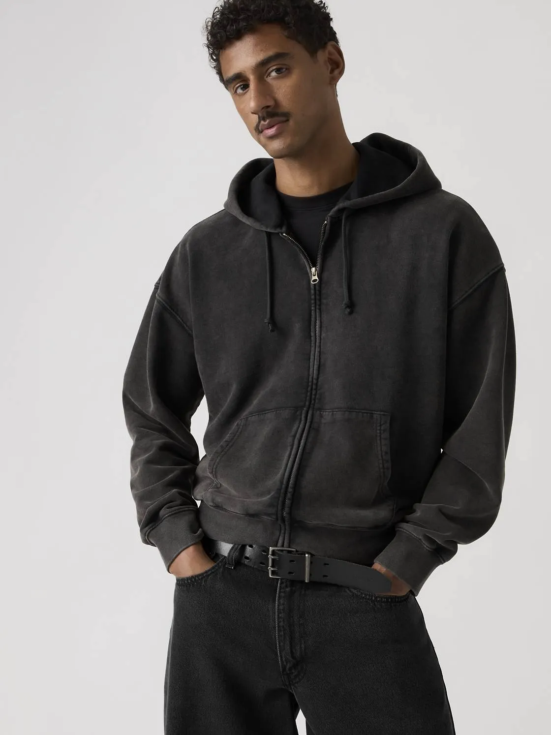 Hayes Boxy Full-Zip Sweatshirt