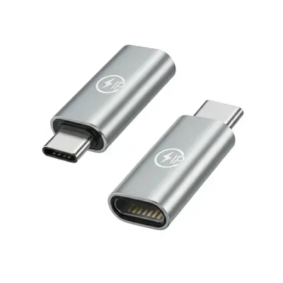 Lightning auf USB-C Adapter – Lightning zu USB-C Konverter – Schnelles Laden für iPhone, iPad, iPod und AirPods – Nicht für OTG/Audio