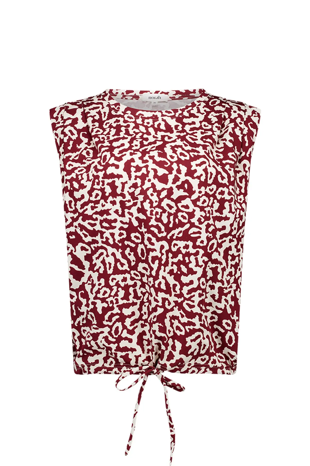 Bordeaux top met grafische print