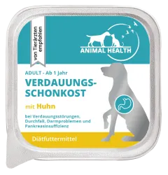 ANIMAL HEALTH VERDAUUNGSCHONKOST mit Huhn für Hunde 11 x 150 g