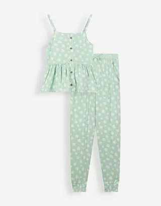 Set di top e pantaloni - Confezione da 2 pezzi - verde chiaro