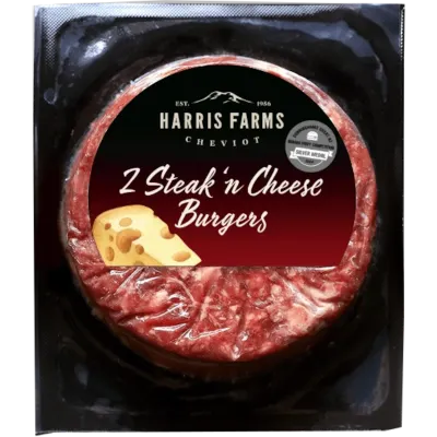 Harris Farms Burgers 110-125g 2 Pack Varieties