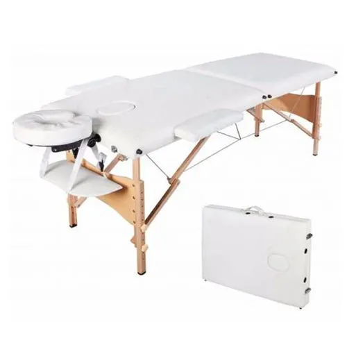 Camilla masajes Todotodo plegables profesional color blanca