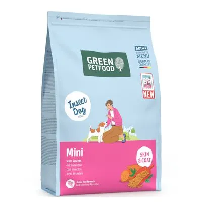 Green Petfood Insect Dog Mini avec insectes