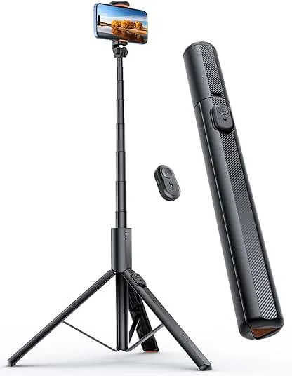 ANXRE 71" Phone Tripod, NT79 Extendable Selfie Stick with 1/4" Camera Mount for Cell Phone＆Camera, Phone Tripod Stand Holder with Remote Compatible with iPhone Android, Camera ANXRE 71" Phone Tripod, NT79 Extendable Selfie Stick…