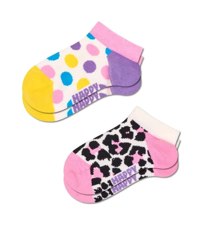 Kids 2-Pack Leo Low Socks