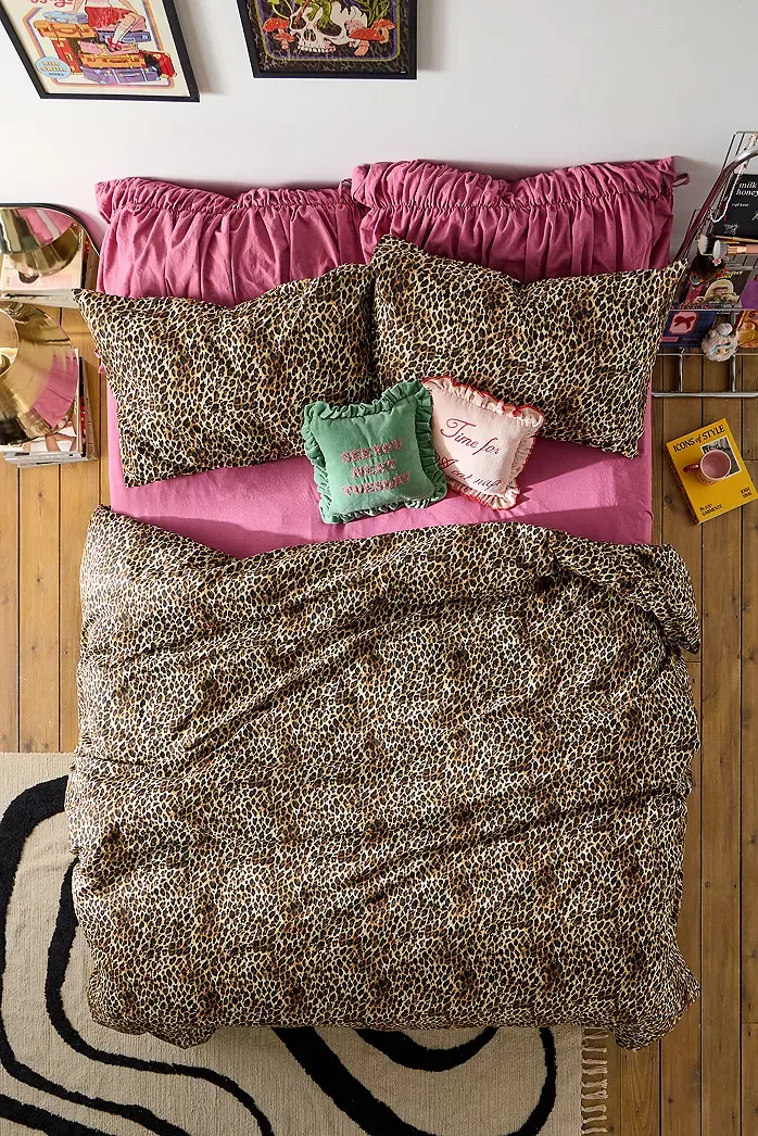 Set Copripiumino Stampa Leopardo