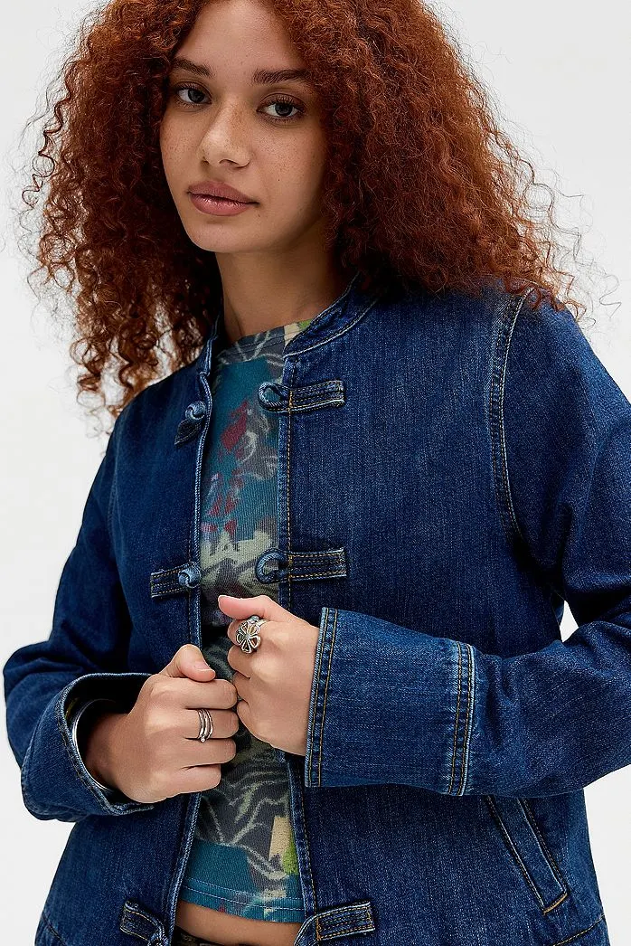 Giacca in Denim con Alamari BDG Alma