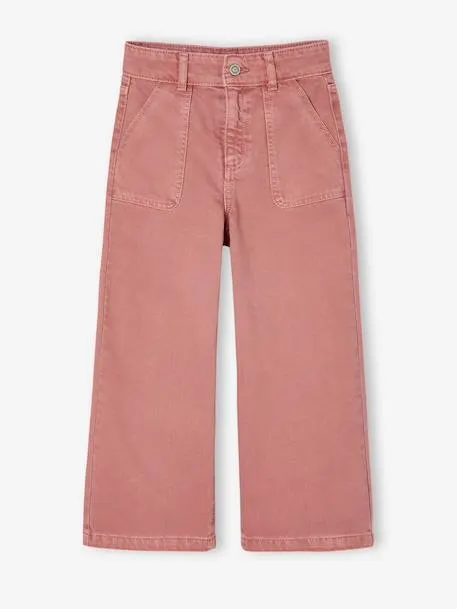 Pantalon fille large MorphogiK medium - vieux rose