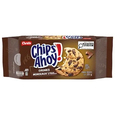 CHIPS AHOY! Chunks Chocolate Chip Cookies, resealable pack