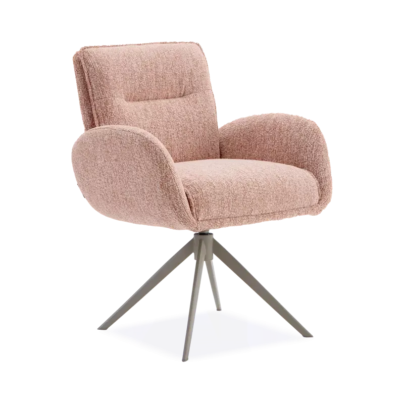 Armstoel Skye (poot draai: beige) - Lodge Blossom