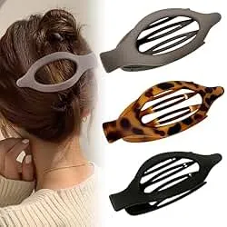 Flat Hair Clips for Women, Flat Claw Clips & Duckbill Hair Clips for Thick or Thin Hair, No-Slip Grip Hair Styling Accessories for Daily Use (Multicolor-A)