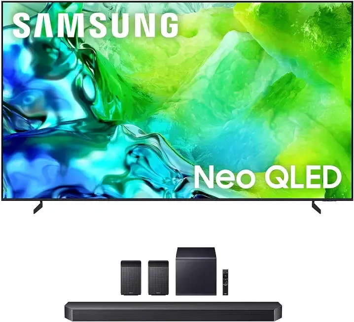 Samsung QN100QN80H 100" QLED TV with HW-Q990F Soundbar and Subwoofer (2026)