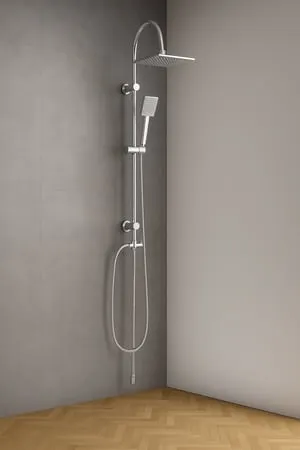 Colonna doccia senza miscelatore Barby cromo