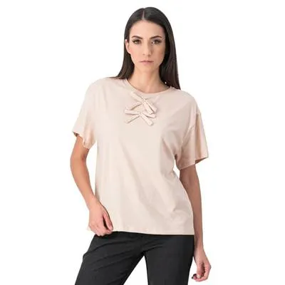 Playera Mxstaza Mujer Cuello Redondo Diseño Moños