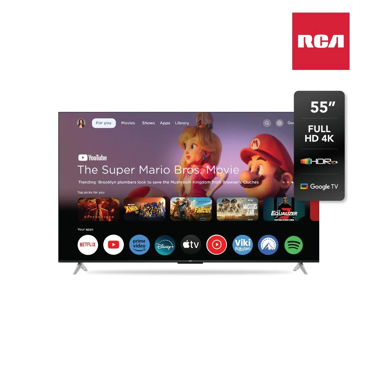 Smart TV LED 55" RCA G55P7UHD-B Google TV