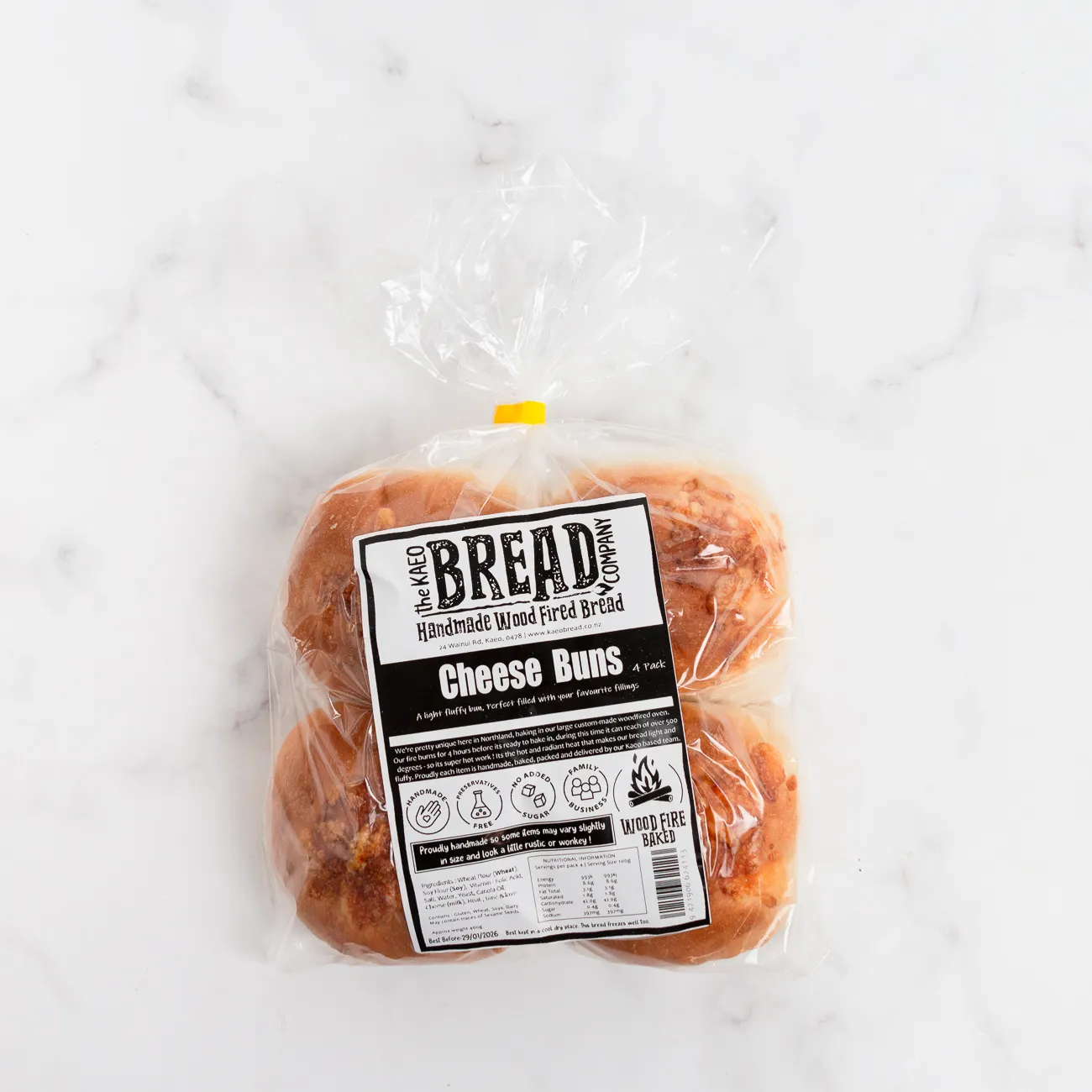 the kaeo bread large cheese rolls 4 pack