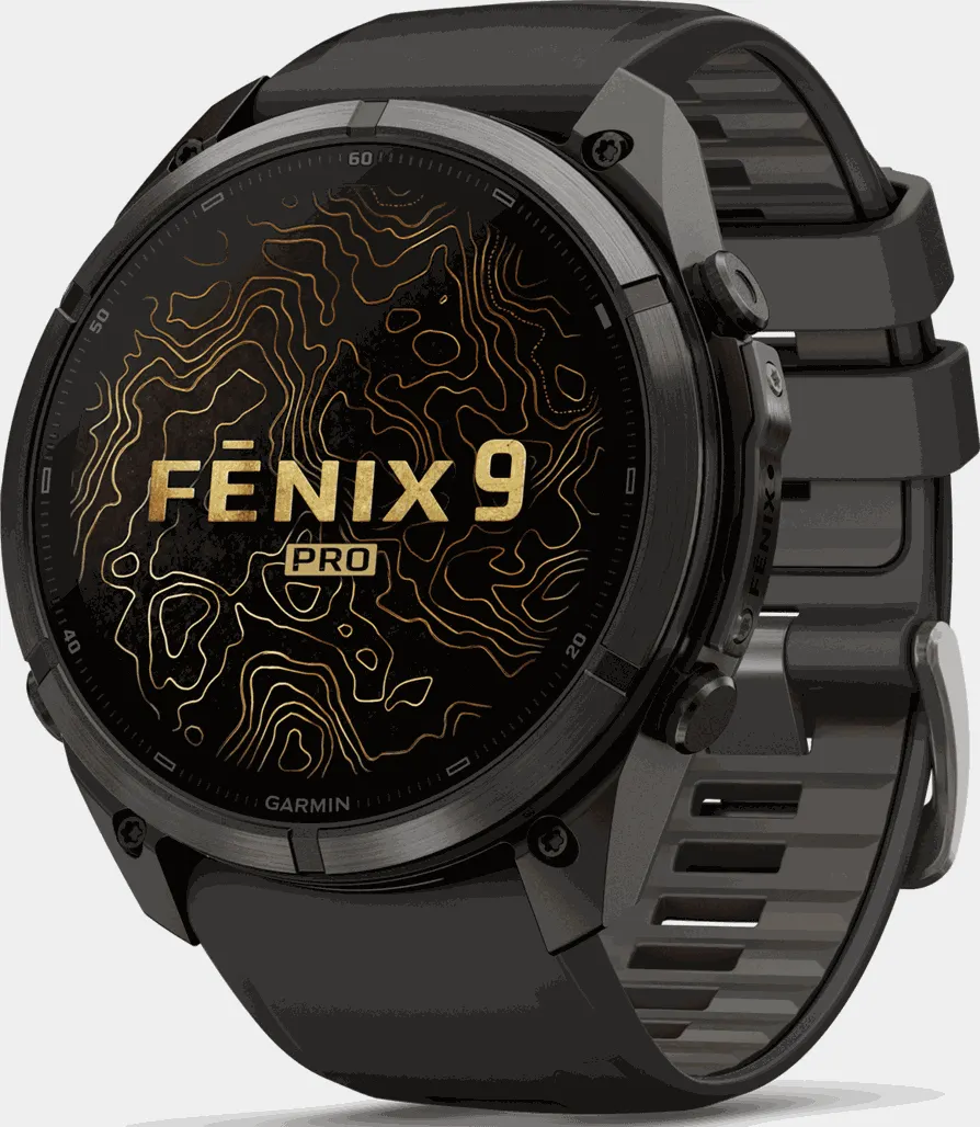 fenix 9 Pro 51mm Titanium, smartklokke - Svart