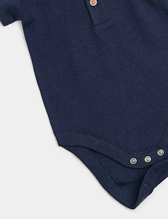 2-tlg. Strampelanzugset mit hohem Baumwollanteil (0–3 J.)