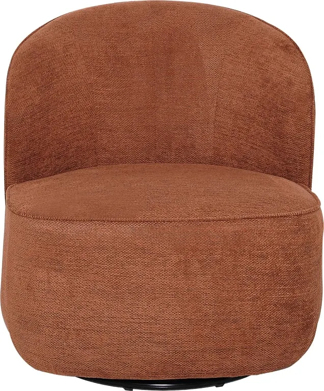 Belfast lenestol med sving Rust brun tekstil