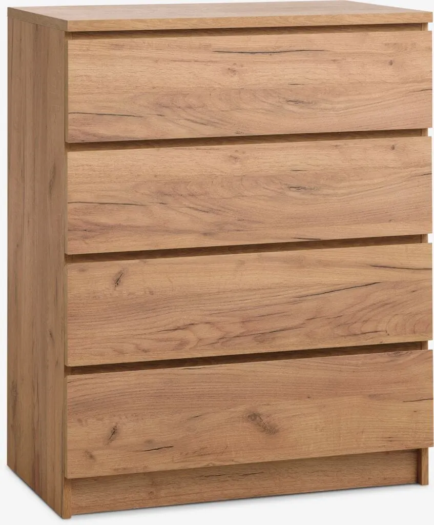 Cassettiera 4 cassetti LIMFJORDEN color rovere selv.naturale
