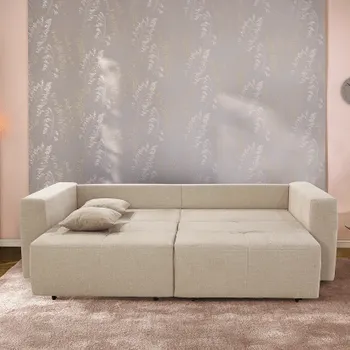 Slaapbank PEACH Chenille Beige B243