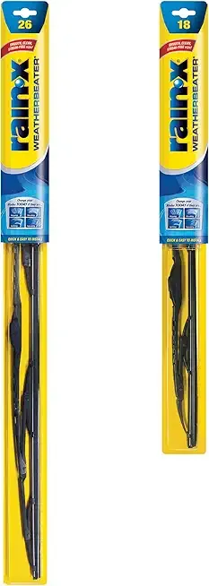 Rain-X 820145 WeatherBeater Wiper Blades, 26" and 18" Windshield Wipers (Pack of 2), Automotive Replacement Windshield Wiper Blades That Meet Or Exceed OEM Quality And Durability Standards