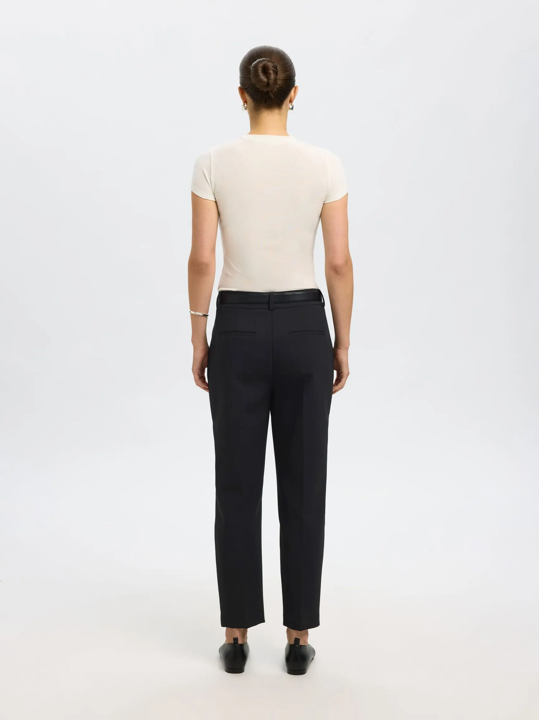 SLIM FIT CROPPED BUKSER