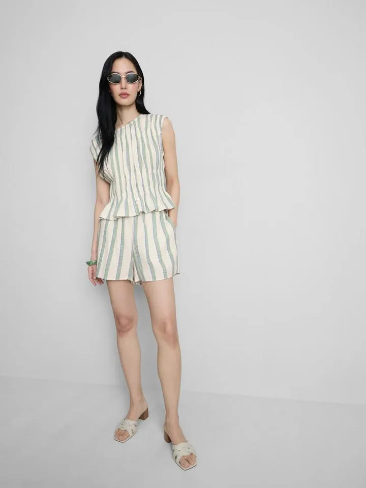 Short en mousseline de coton