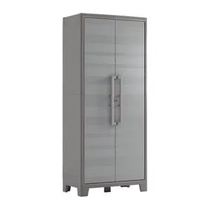 Armadio per scope Gulliver Multispace KETER in polipropilene, beige L 80 x H 182 x P 44 cm 2 ante, adatto per interno/esterno