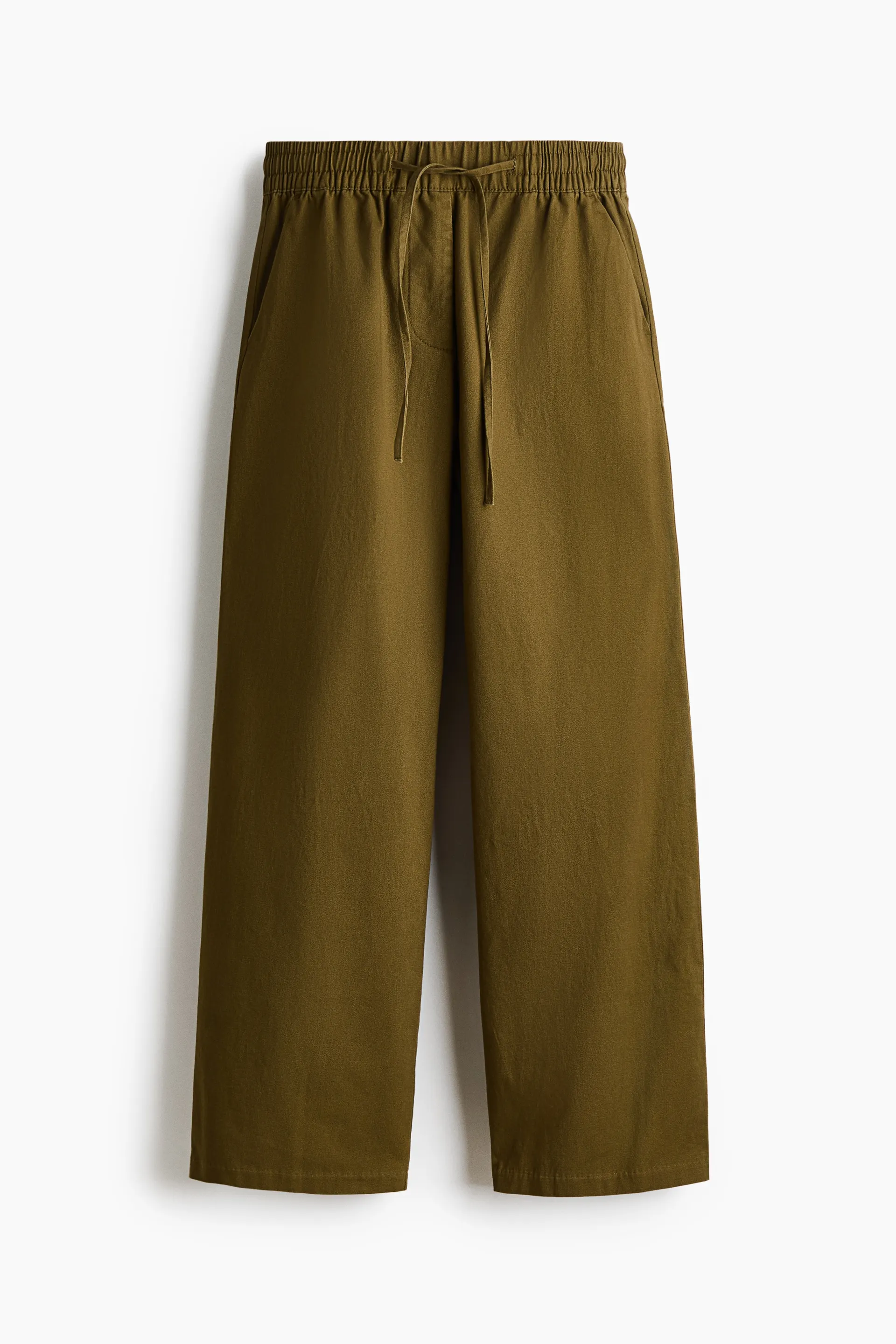 Pantalón de algodón con cordón de ajuste