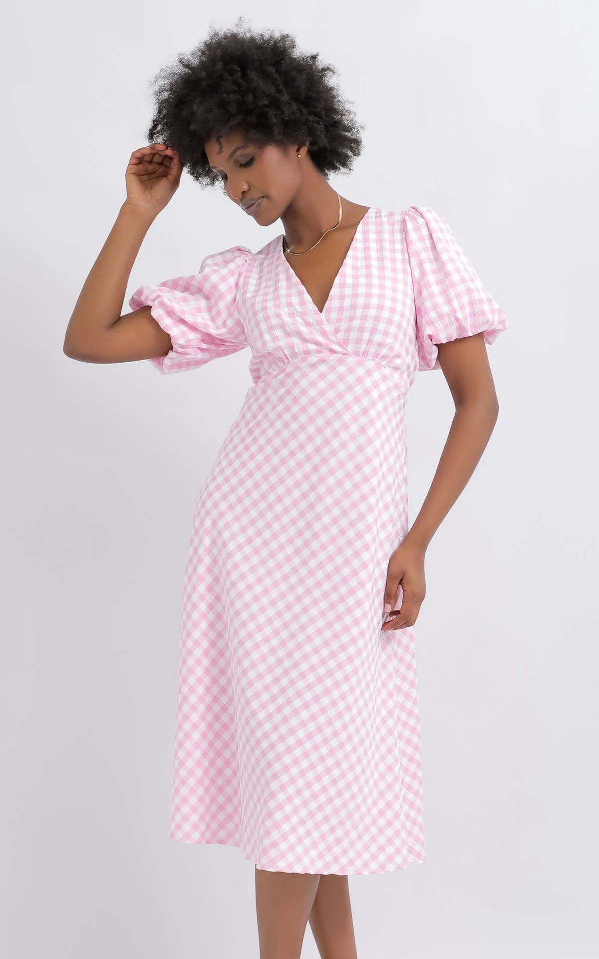 CDC Puff Sleeve Slip Dress