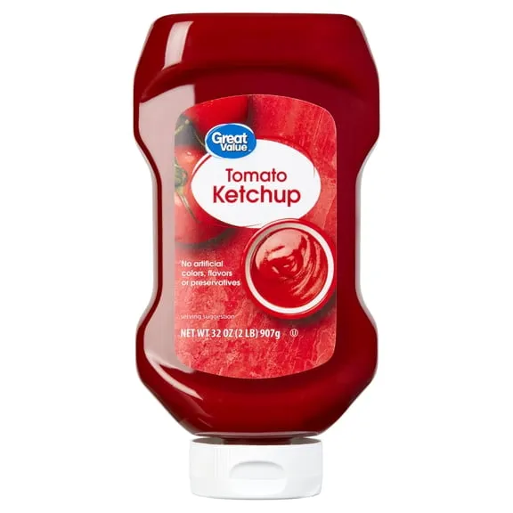 Best seller Great Value Tomato Ketchup, 32 oz, Gluten Free, Allergy Friendly $1.97