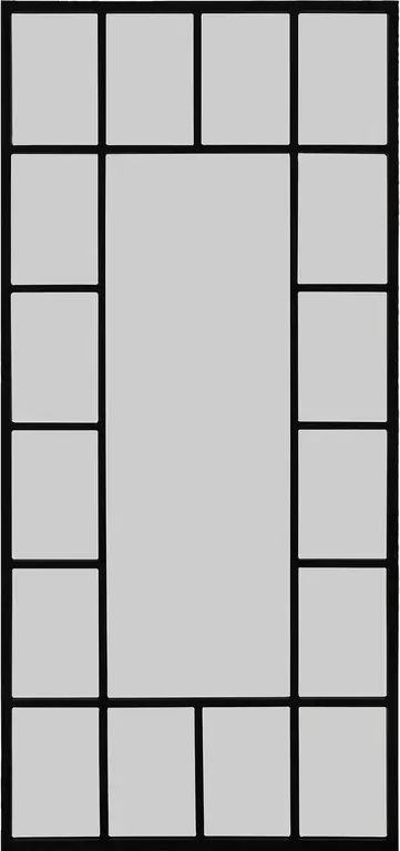 Avenue speil 90x195 cm svart, 17 ruter