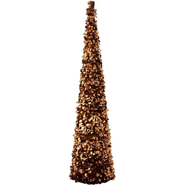 J-Line kerstornament polystyreen extra large bruin - 180 cm - 40 cm