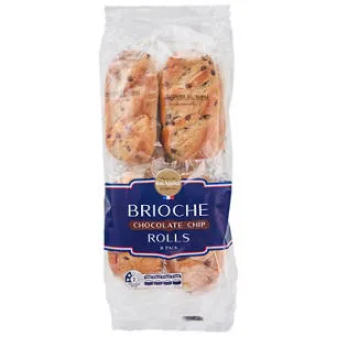 Chocolate Chip Brioche Milk Rolls 8 Pack 280g