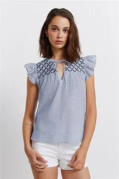 Blusa volantes plumeti