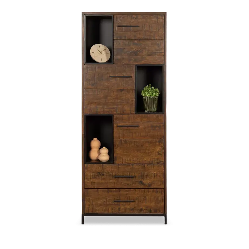 Opbergkast (breed) Panama - Darkbrown