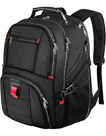 YOREPEK Large Backpack for Men, Extra Large Laptop Backpacks for Men Women, Water Resistant Travel Backpack Airline Approved Business Work Bag Fits 17 Inch Computer, Black