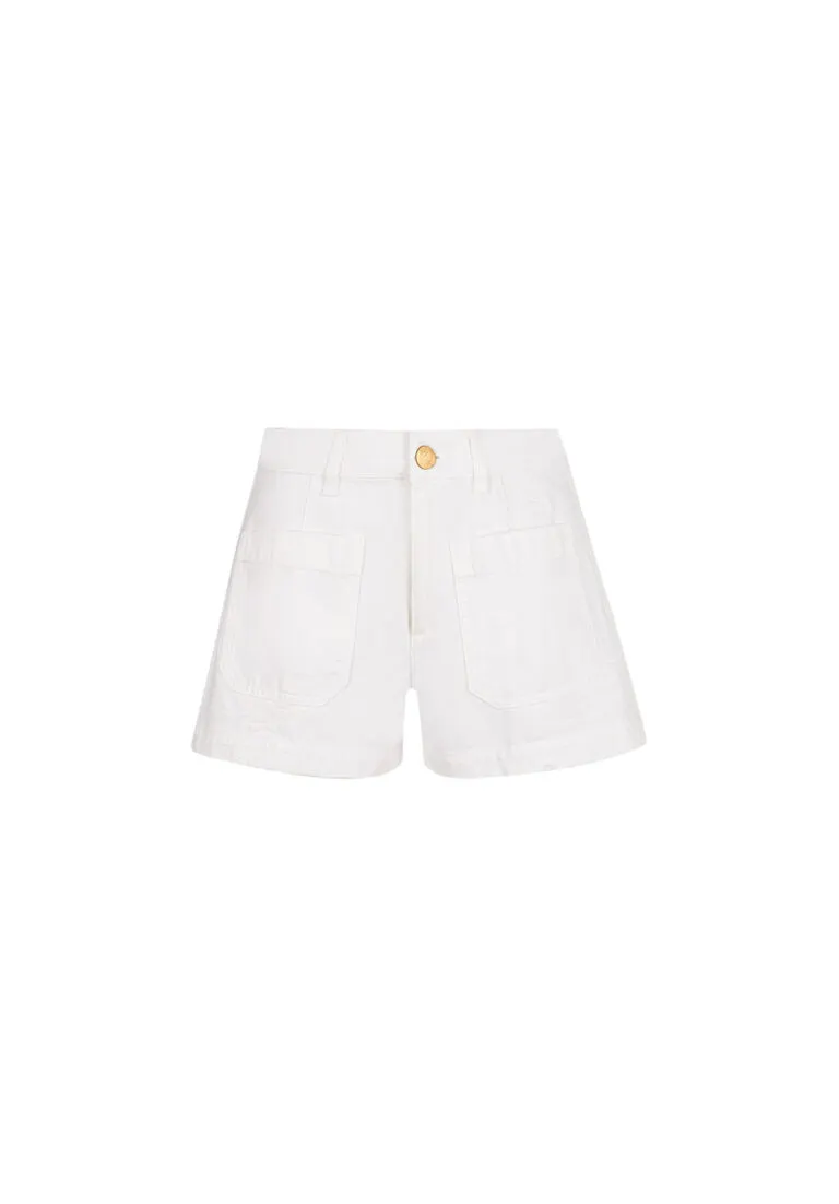 Janet Denim Shorts - Hvit