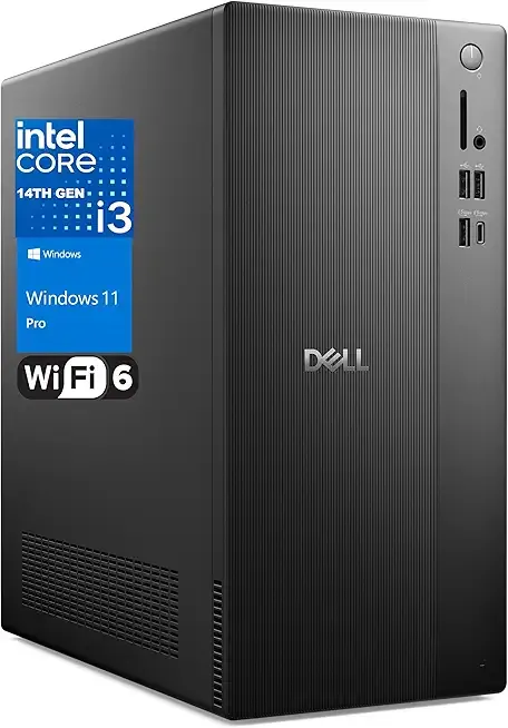 Dell Vostro Desktop Computers Tower PC for Home Business Student, 14th Gen Intel 4-Core Processor, 16GB DDR5 RAM, 1TB PCIe SSD, WiFi 6, Bluetooth, DisplayPort, HDMI, Type-C, Windows 11 Pro