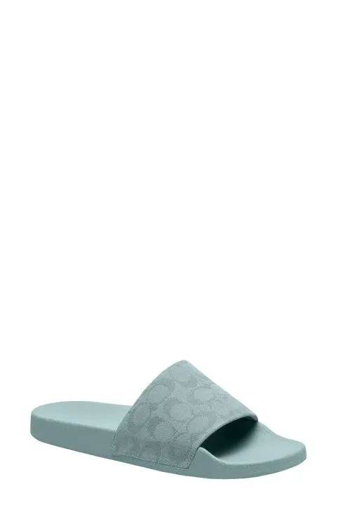 Udele Logo Monogram Slide Sandal