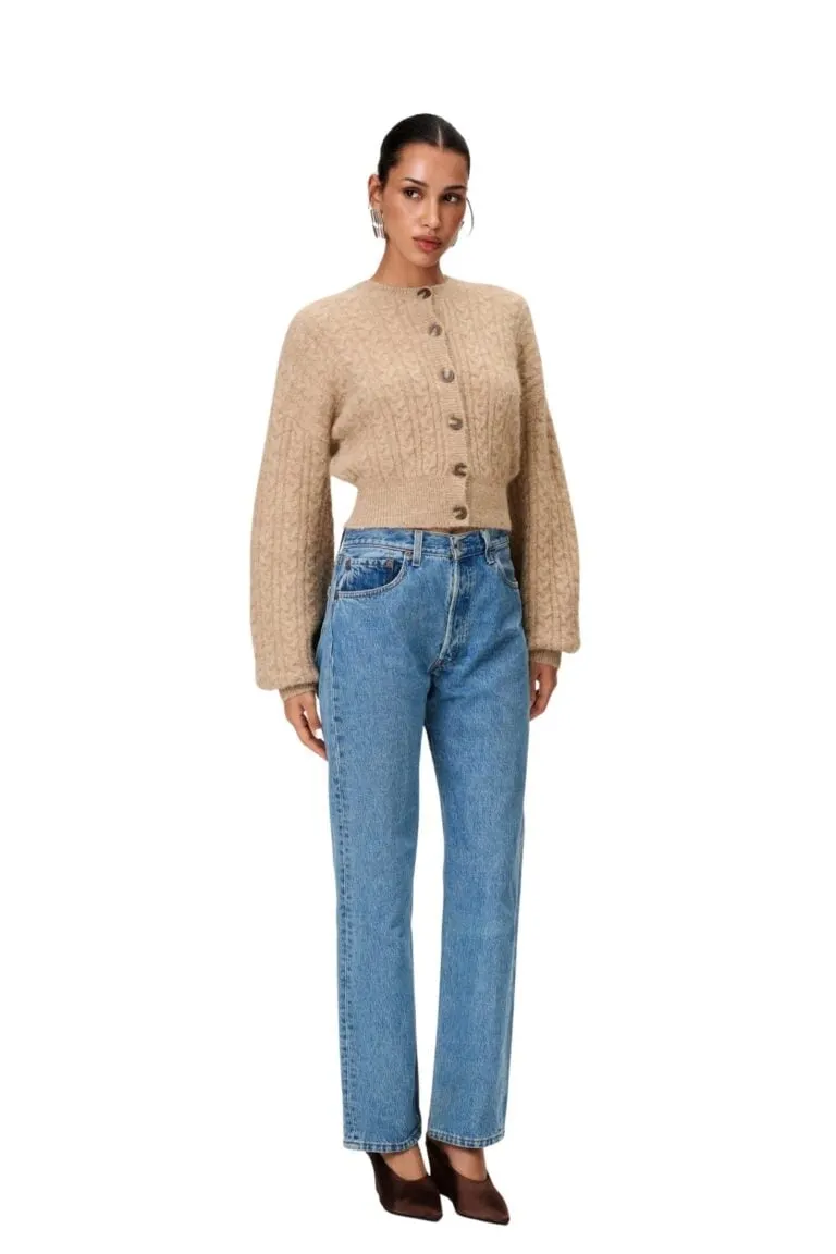 Merano Cardigan - Beige Melange