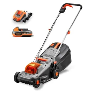 Tagliaerba a Batteria 20V FX-E1RM20ECO - Leggero, Silenzioso, Perfetto per Piccoli Giardini fino a 400 m² - sacco di raccolta da 30L