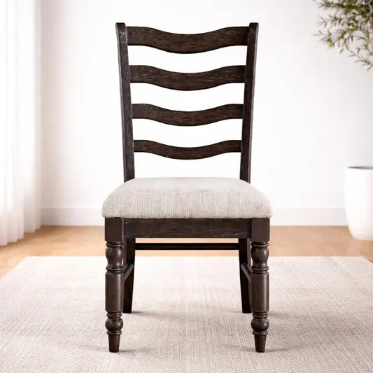 Hutchins Side Chair (1-Piece) by Steve Silver Company - Brown/White