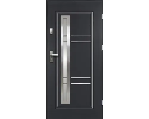 Vchodové dveře ocelové Apollo P55 80 L antracit otevírání ven