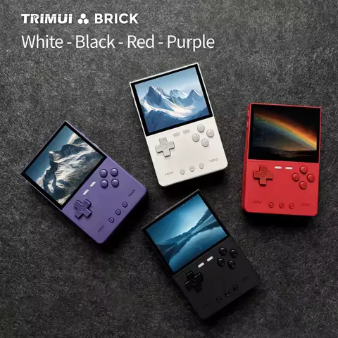 TRIMUI BRICK Handheld Game Console 3.2'' IPS Screen Linux System Trimui UI Metal Back Panel Key LED Lighting Free Keycap Gifts