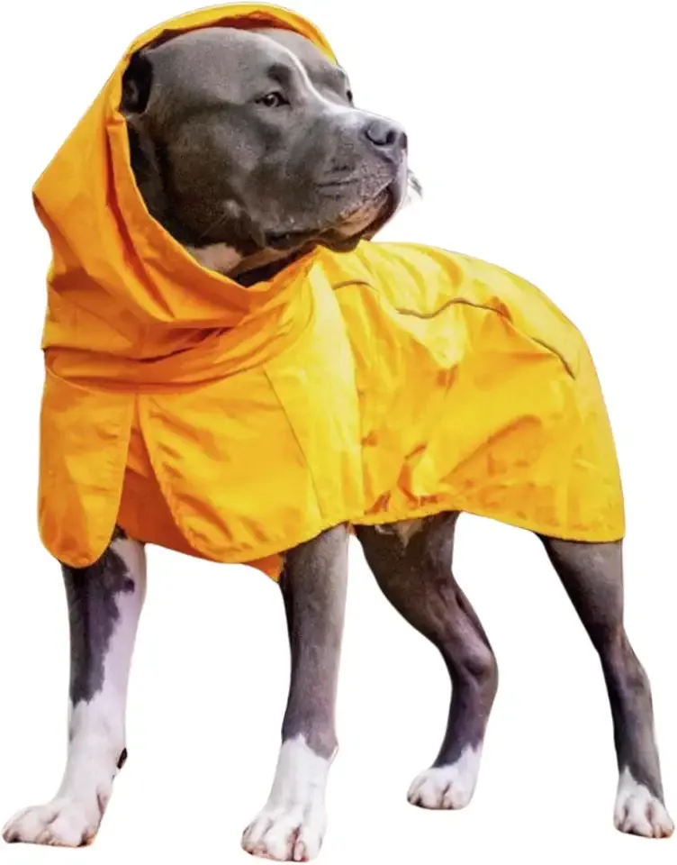 Spark Paws Dog Raincoat - Waterproof Rain Jacket w/Hood, Full Coverage