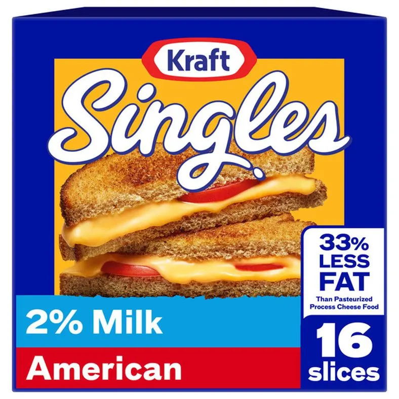 Kraft American Cheese Slices with 2% Milk